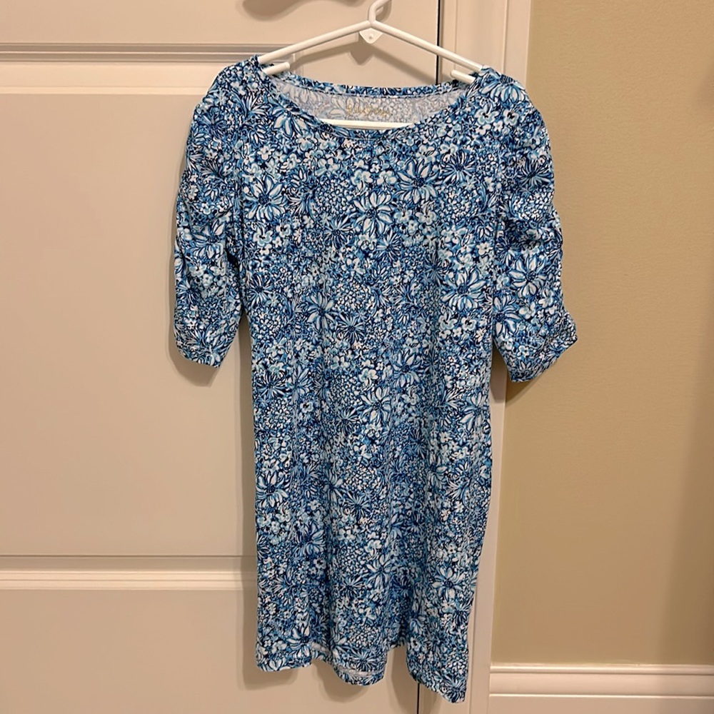 Blue and white Lilly Pulitzer dress, size little girl 8-10